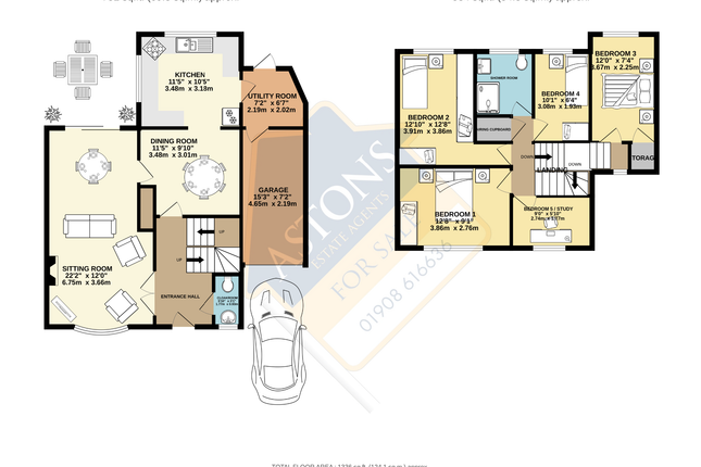 Milton Drive, Newport Pagnell 5 bed detached house for sale