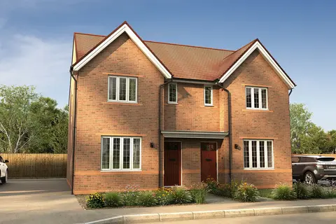 Plot 444, The Kilburn at Wimborne... 3 bed semi