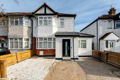 Byron Avenue, Motspur Park, New... 4 bed end of terrace house for sale