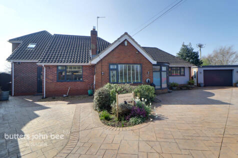 Alsager Road, Audley 3 bed detached bungalow for sale