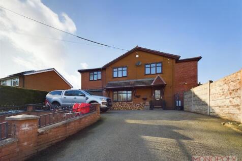 Penygraig Road, Brymbo, Wrexham 5 bed detached house for sale