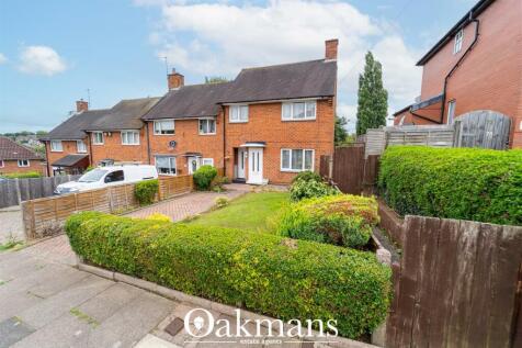 Bradstock Road, Birmingham, B30 3 bed end of terrace house for sale