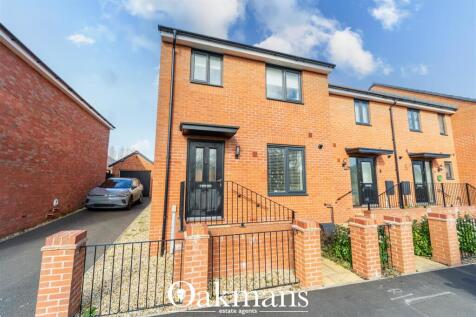 Hunts Road, Birmingham B30 3 bed end of terrace house for sale