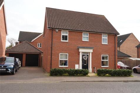 Harvester Lane, Beck Row, Bury St.... 4 bed detached house for sale