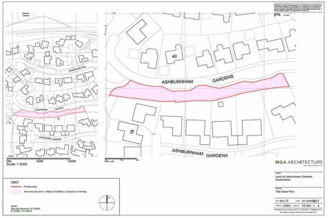 adjacent to 35 Ashburnham Gardens... Land for sale